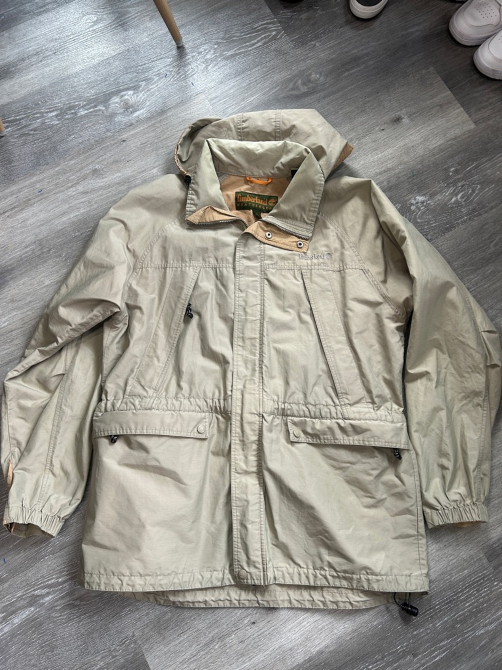 Timberland Men's Khaki Lightweight Hooded Jacket